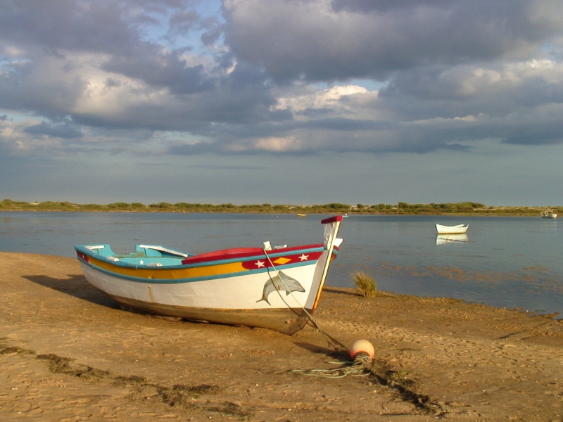 Fischerboot im Süden Portugals