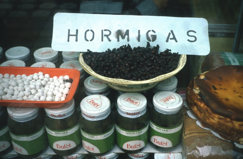 Delikatesse: Kandierte Ameisen in einem Laden in Bogotá