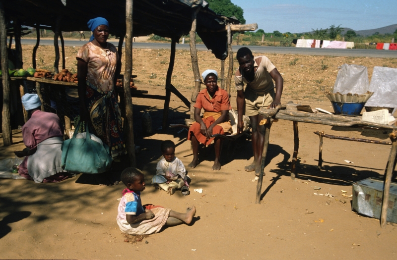 Marktstand in Simbabwe
